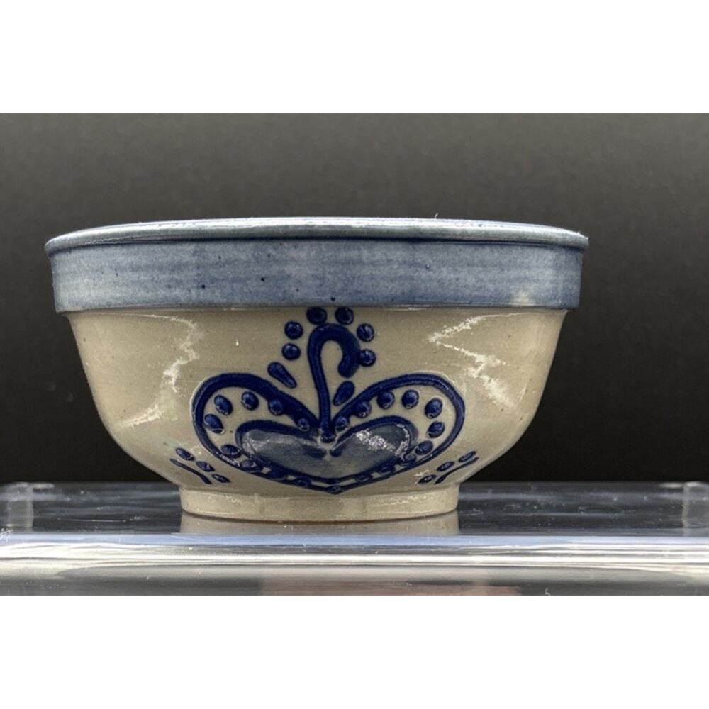 VTG 1998 Beaumont Brothers Pottery BBP Small Hand Painted bowl 2” Tall